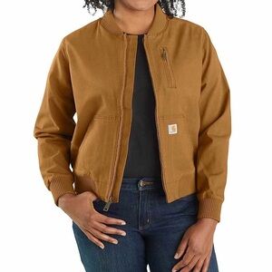 Carhartt womens Rugged Flex Relaxed Fit Canvas Jacket